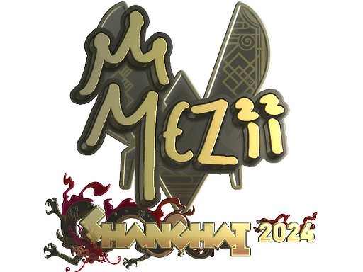 Sticker | mezii (Gold) | Shanghai 2024