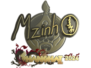 Sticker | mzinho (Gold) | Shanghai 2024