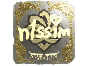 Sticker | n1ssim (Gold) | Austin 2025