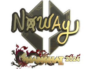 Sticker | noway (Gold) | Shanghai 2024