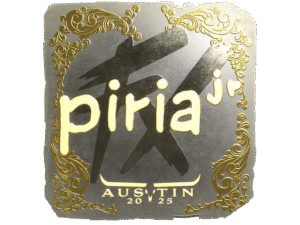 Sticker | piriajr (Gold) | Austin 2025