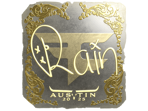 Sticker | rain (Gold) | Austin 2025