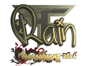Sticker | rain (Gold) | Shanghai 2024