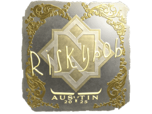 Sticker | riskyb0b (Gold) | Austin 2025