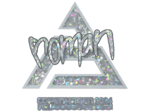 Sticker | roman (Glitter) | Copenhagen 2024