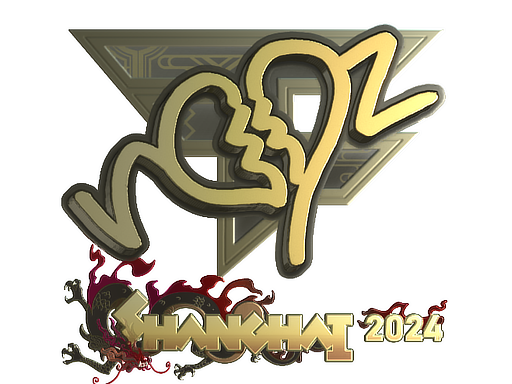 Sticker | ropz (Gold) | Shanghai 2024