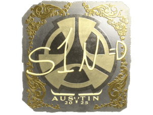 Sticker | s1n (Gold) | Austin 2025