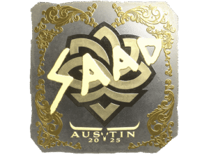 Sticker | saadzin (Gold) | Austin 2025