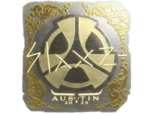 Sticker | slaxz- (Gold) | Austin 2025