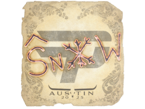 Sticker | snow | Austin 2025