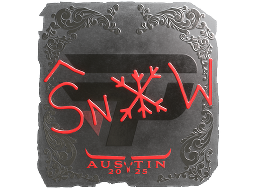 Sticker | snow (Foil) | Austin 2025