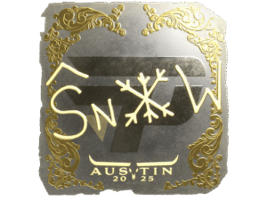 Sticker | snow (Gold) | Austin 2025