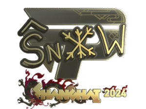 Sticker | snow (Gold) | Shanghai 2024