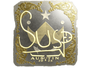 Sticker | susp (Gold) | Austin 2025