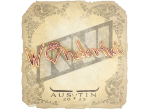 Sticker | w0nderful | Austin 2025