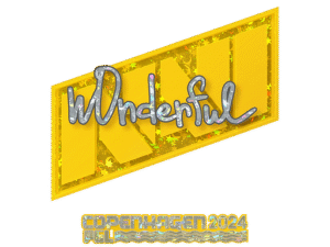 Sticker | w0nderful (Glitter) | Copenhagen 2024