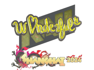Sticker | w0nderful (Glitter) | Shanghai 2024