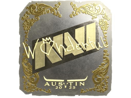 Sticker | w0nderful (Gold) | Austin 2025