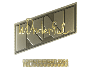 Sticker | w0nderful (Gold) | Copenhagen 2024