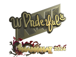 Sticker | w0nderful (Gold) | Shanghai 2024