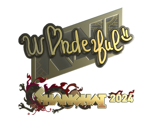 Sticker | w0nderful (Gold) | Shanghai 2024