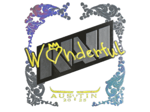 Sticker | w0nderful (Holo) | Austin 2025