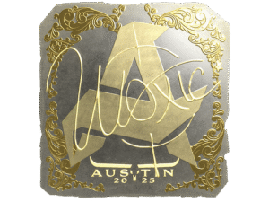 Sticker | woxic (Gold) | Austin 2025
