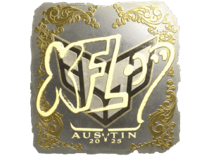 Sticker | xfl0ud (Gold) | Austin 2025