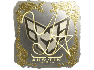Sticker | yxngstxr (Gold) | Austin 2025