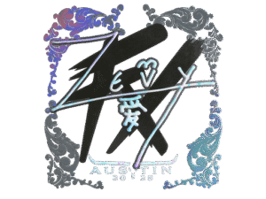 Sticker | zevy (Holo) | Austin 2025