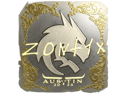 Sticker | zont1x (Gold) | Austin 2025