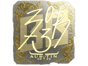 Sticker | zorte (Gold) | Austin 2025
